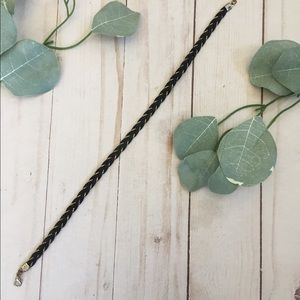 Black and silver choker